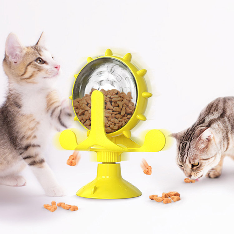 Cat Self-Healing Toy Leaks Food Spinning Windmill - Image 8
