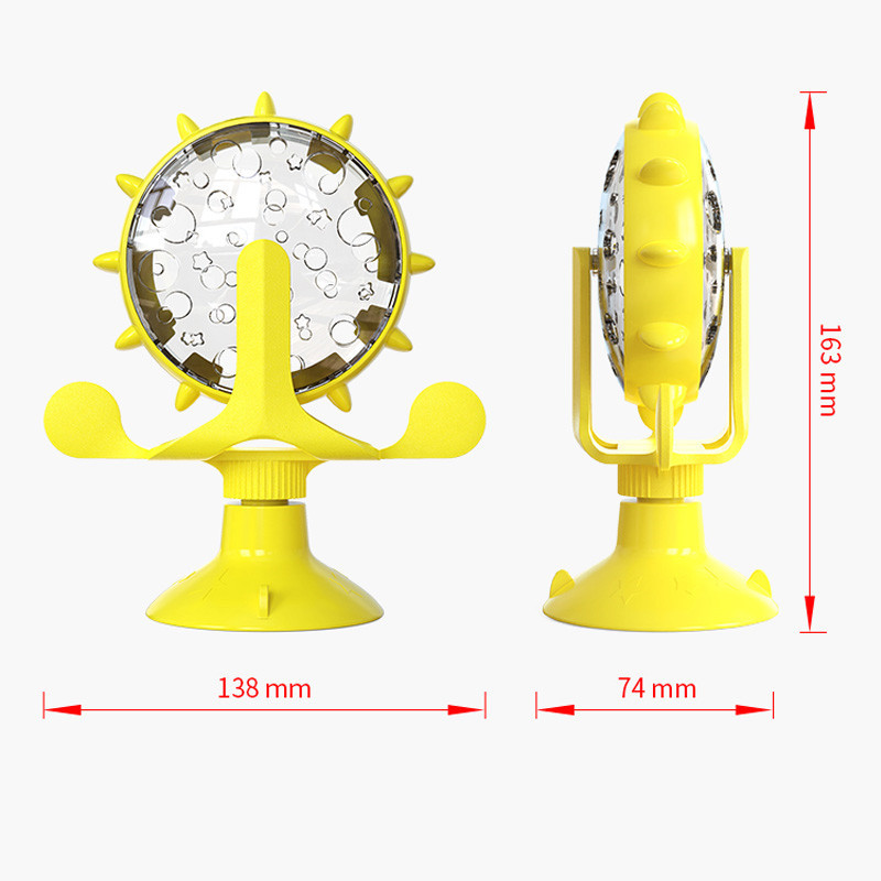 Cat Self-Healing Toy Leaks Food Spinning Windmill - Image 3