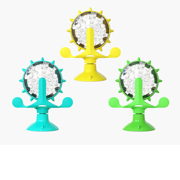 Cat Self-Healing Toy Leaks Food Spinning Windmill - Image 2