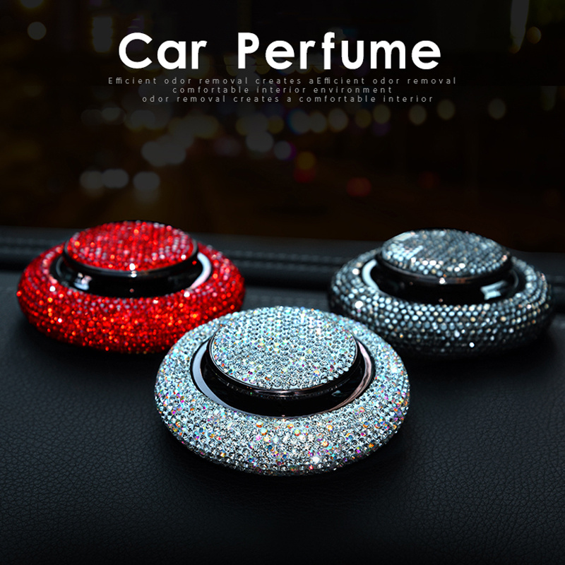 Crystal Diamond Car Air Freshener Perfume Accessories Car Decoration Solid Perfume - Image 1