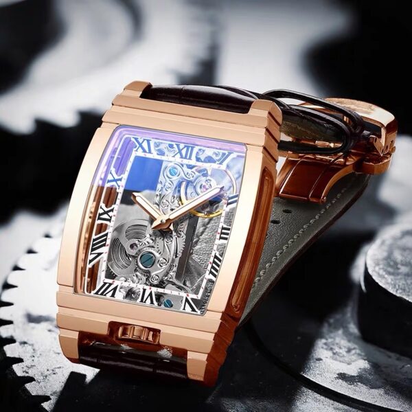 Daystar Unisex Stainless Steel Leather Watch - Image 8