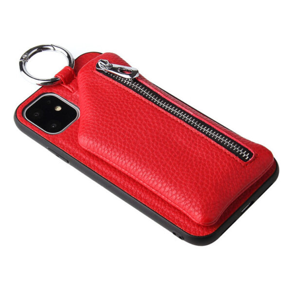 PU Leather Strap Cord Coin Purse Phone Cases Crossbody Neck Lanyard Wallet Cover - Image 9