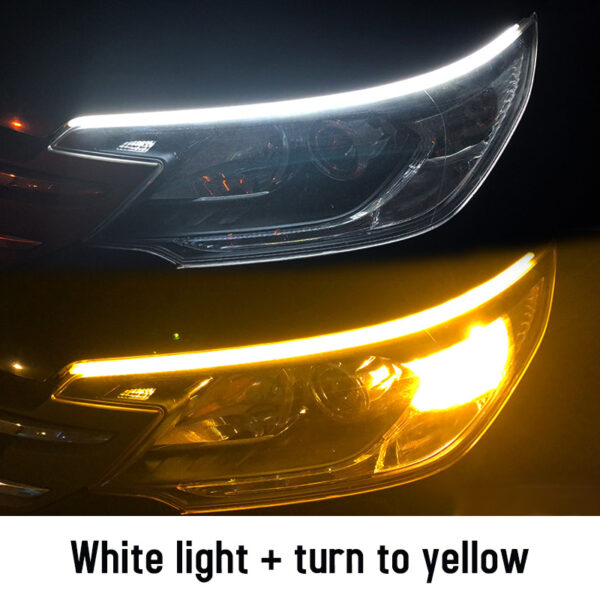 Led DRL Car Daytime Running Lights Flexible Waterproof Auto Turn Signal Yellow Brake Side Headlights Light Car Accessories - Image 8