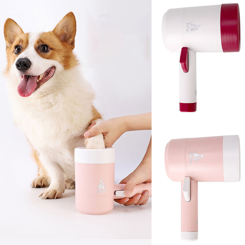 Dog Paw Cleaner Cup Soft Silicone Combs Pet Foot Washer Cup Paw Clean Brush Quickly Wash Dirty Cat Foot Cleaning Bucket - Image 1