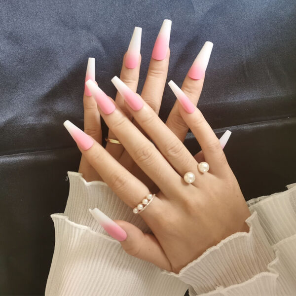 Long Ballet Nails With Flat And Pointed Water Droplets - Image 12