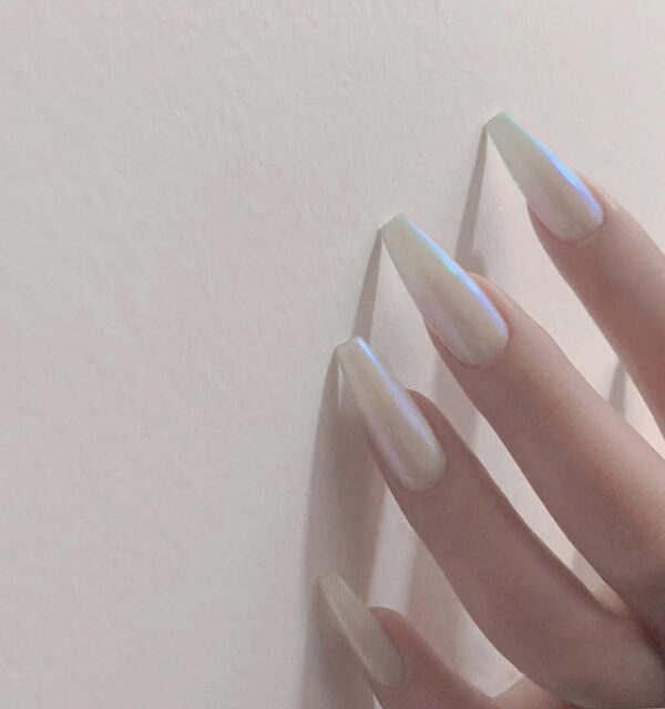 Long Ballet Nails With Flat And Pointed Water Droplets - Image 9