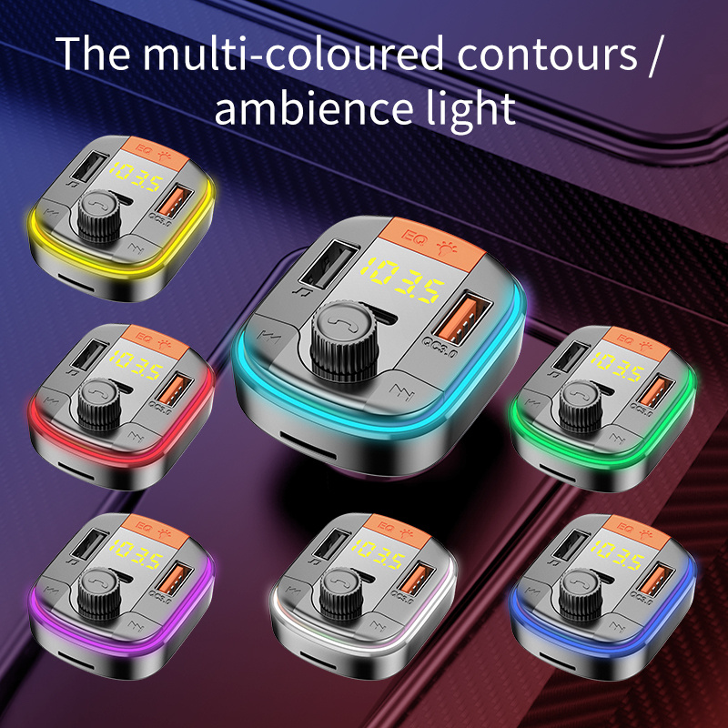 Car MP3 Bluetooth Player PD QC3.0 Fast Charge Car Charger - Image 3