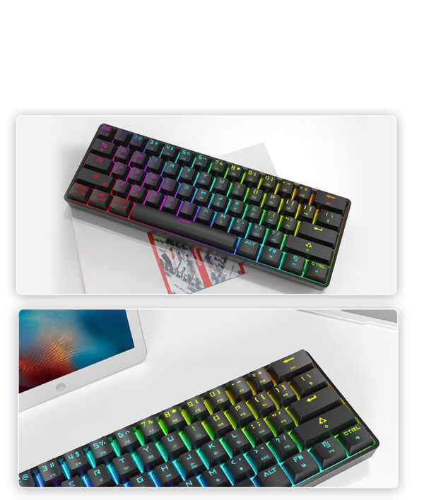 Wireless Bluetooth Keyboard Colorful PBT Keycaps Mechanical Keyboard - Image 11