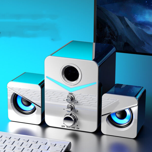 Desktop Computer Sound Bar Speakers with Compact Maneuverable Size Bluetooth Speaker - Image 23