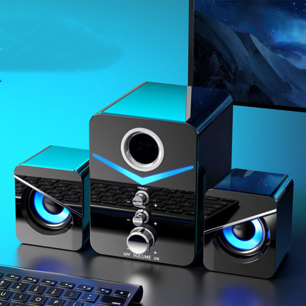 Desktop Computer Sound Bar Speakers with Compact Maneuverable Size Bluetooth Speaker - Image 20