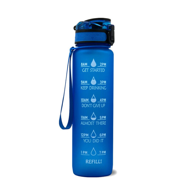 1L Tritan Water Bottle With Time Marker Bounce Cover Motivational Water Bottle Cycling Leakproof Cup For Sports Fitness Bottles - Image 28