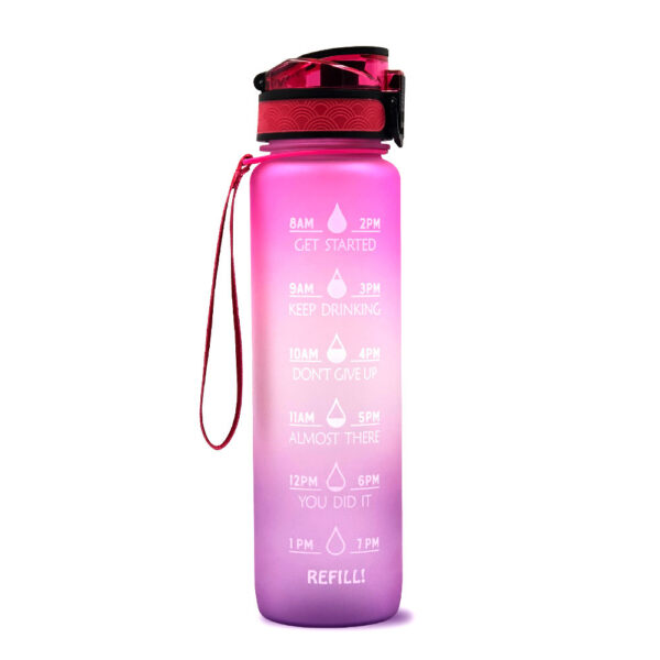 1L Tritan Water Bottle With Time Marker Bounce Cover Motivational Water Bottle Cycling Leakproof Cup For Sports Fitness Bottles - Image 45