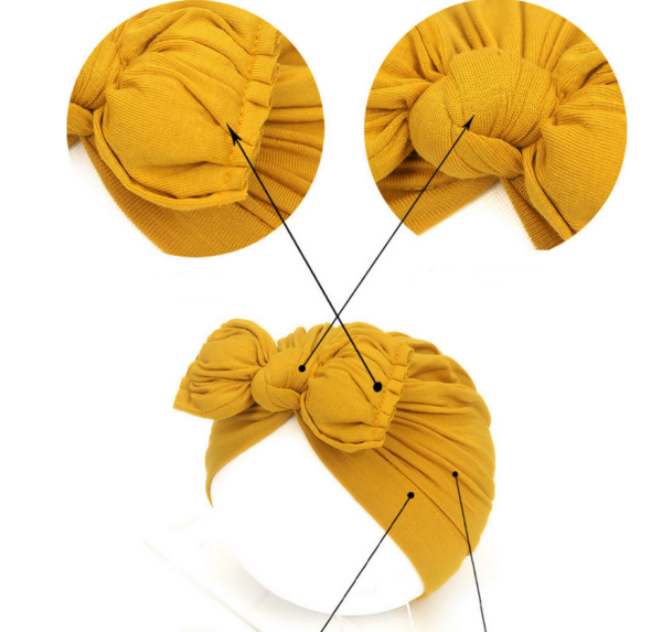 Cute Baby Hat Newborn Soft Baby Girl Hat Turban Infant Toddler Baby Cap Bonnet Headwraps - Image 14