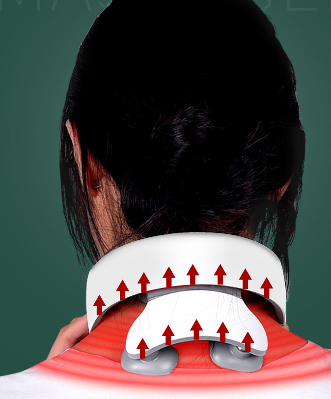 Wireless Electronic Neck Massager 4D Shiatsu Cervical Massager Stiff Neck Massage Health Care Therapy Pulse Pain Relief - Image 9