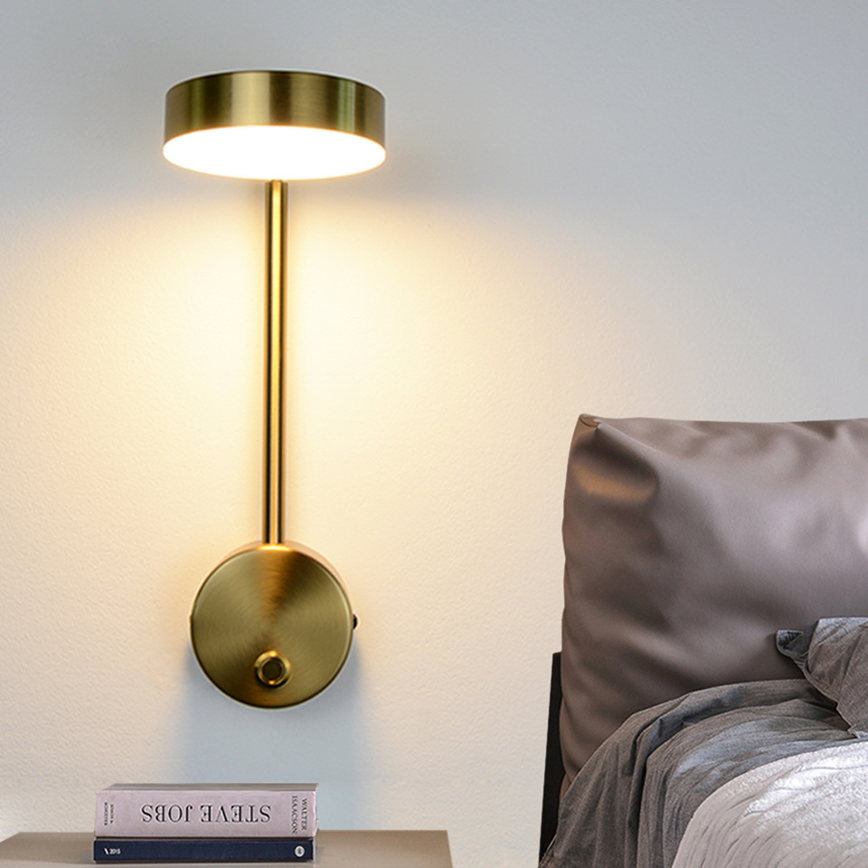 Bedside Lamp Wall Lamp Rotary Key  Lamp Wall Lamp Background Wall Decoration - Image 1