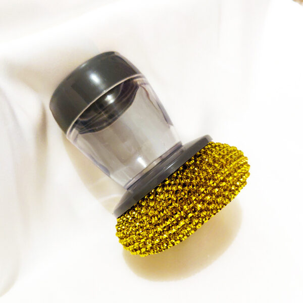 Kitchen Soap Dispensing Palm Brush Cleaner Push-type Brush Kitchen Detergent Tools - Image 20