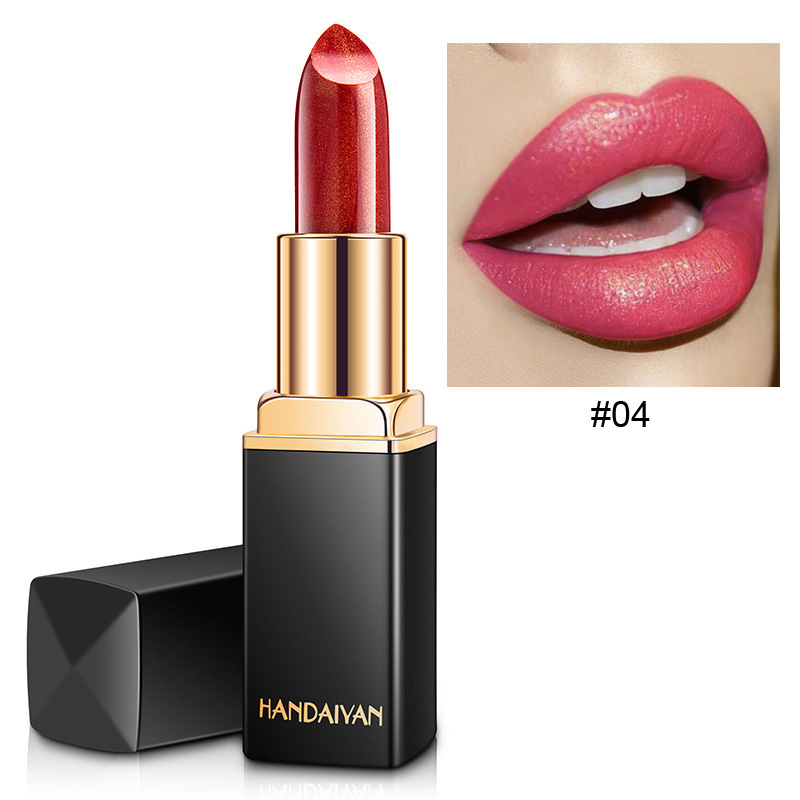 Shiny Metallic Lipstick Pearlescent Color Temperature Change Lipstick Gilt Lipstick - Image 21