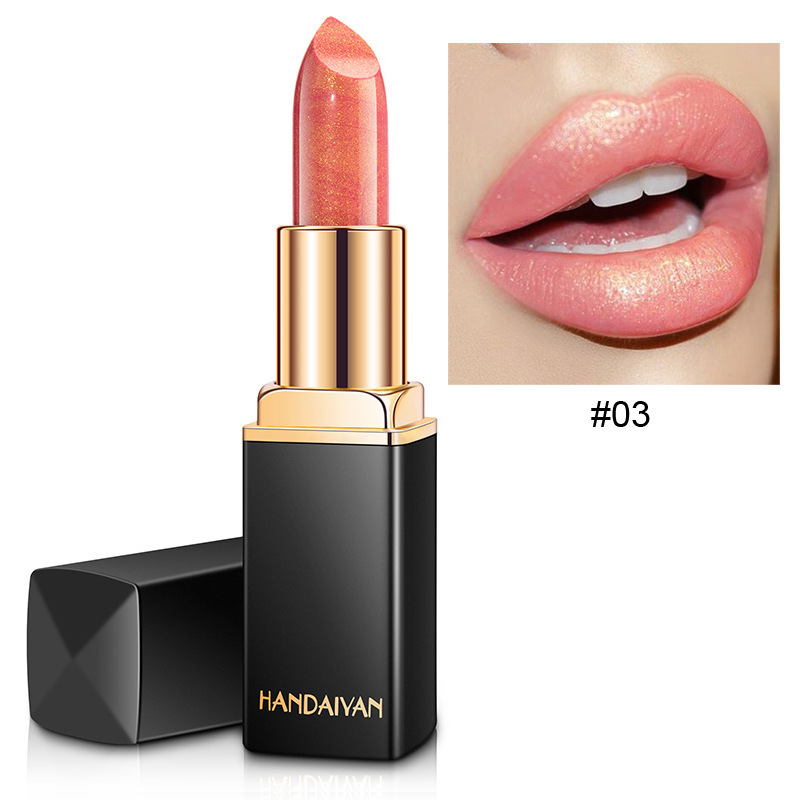 Shiny Metallic Lipstick Pearlescent Color Temperature Change Lipstick Gilt Lipstick - Image 20