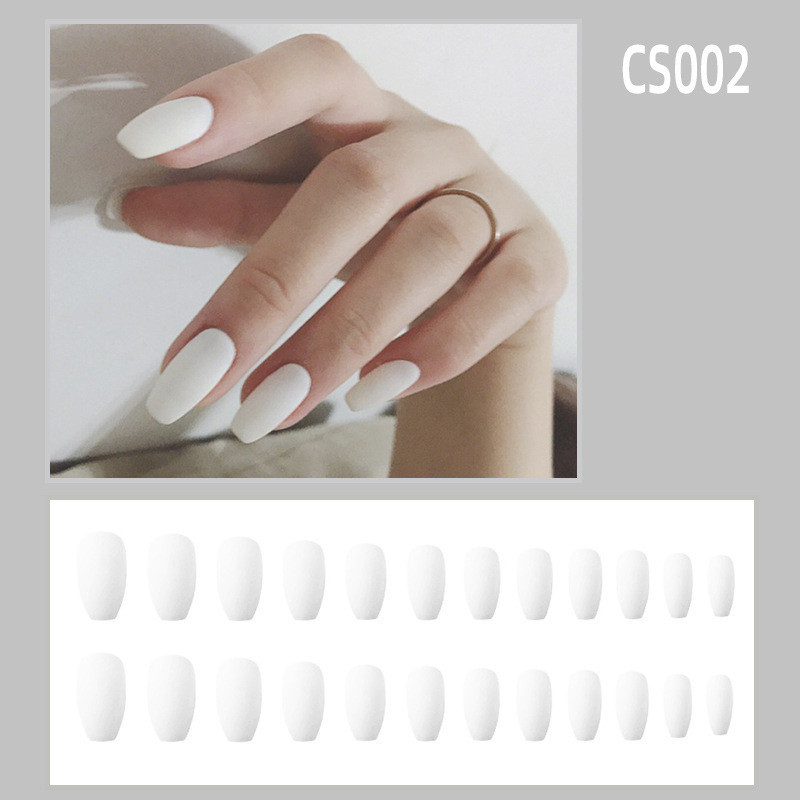 Fake Nails Wear Nails Autumn And Winter Frosted Personality Waterproof Ballet Nails - Image 9