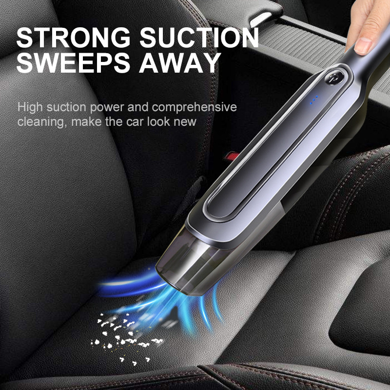 Cordless Handheld Vacuum Cleaner Suction Rechargeable Dust Collector Dry Wet Portable Dust Cleaner for Home Car - Image 1