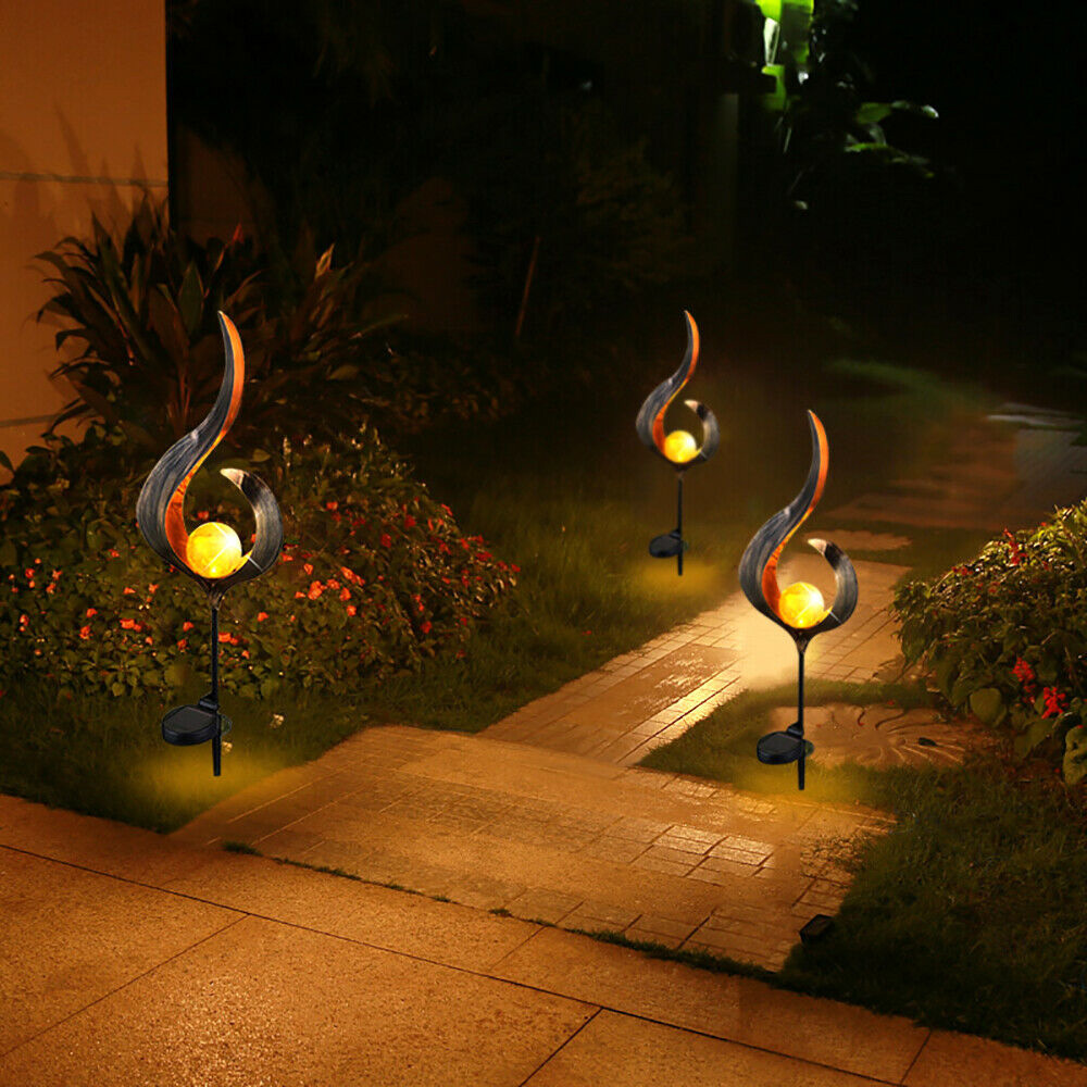 LED Solar Flame Light Metal LED Garden Light Flame Effect Lamp Waterproof Outdoor Lights Landscape Lights Solar Decorative Light - Image 28