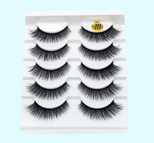 Mink False Eyelashes 3D False Eyelashes Five Pairs Of Soft Cotton Stalk Eyelashes - Image 10