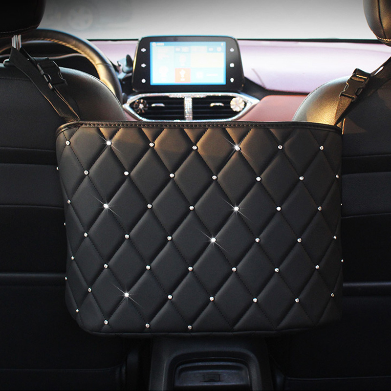 Car Storage Bag Handbag Holder Car Seat Storage Organizer Handbag Holder Auto Interior Stowing Tidying Car Middle Organizer - Image 1