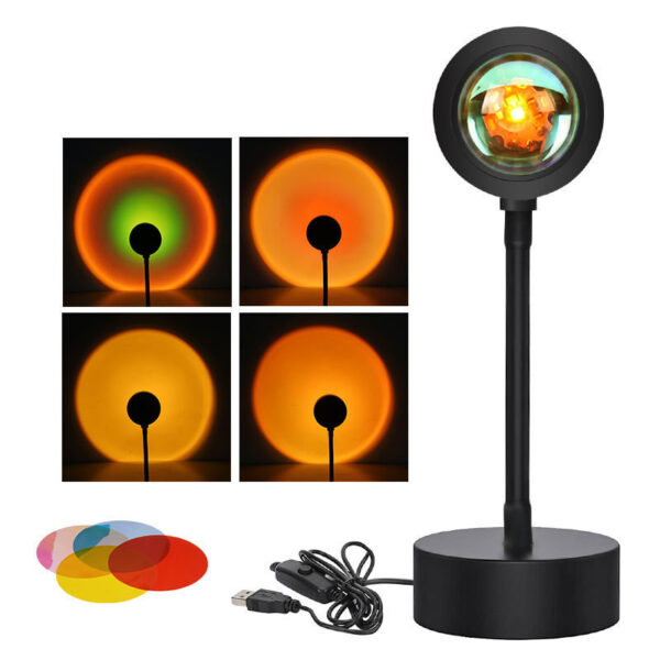 Sunset Projection Lamp Sunset Projector Night Light Wall Decoration Lighting - Image 15