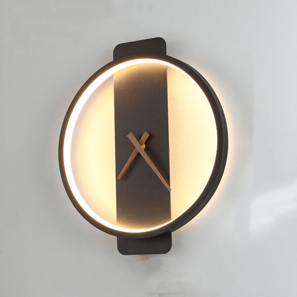 Nordic Wall Lamp Bedroom Bedside Lamp Clock Modeling Lamp - Image 16