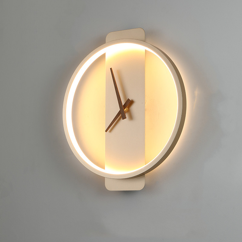 Nordic Wall Lamp Bedroom Bedside Lamp Clock Modeling Lamp - Image 13
