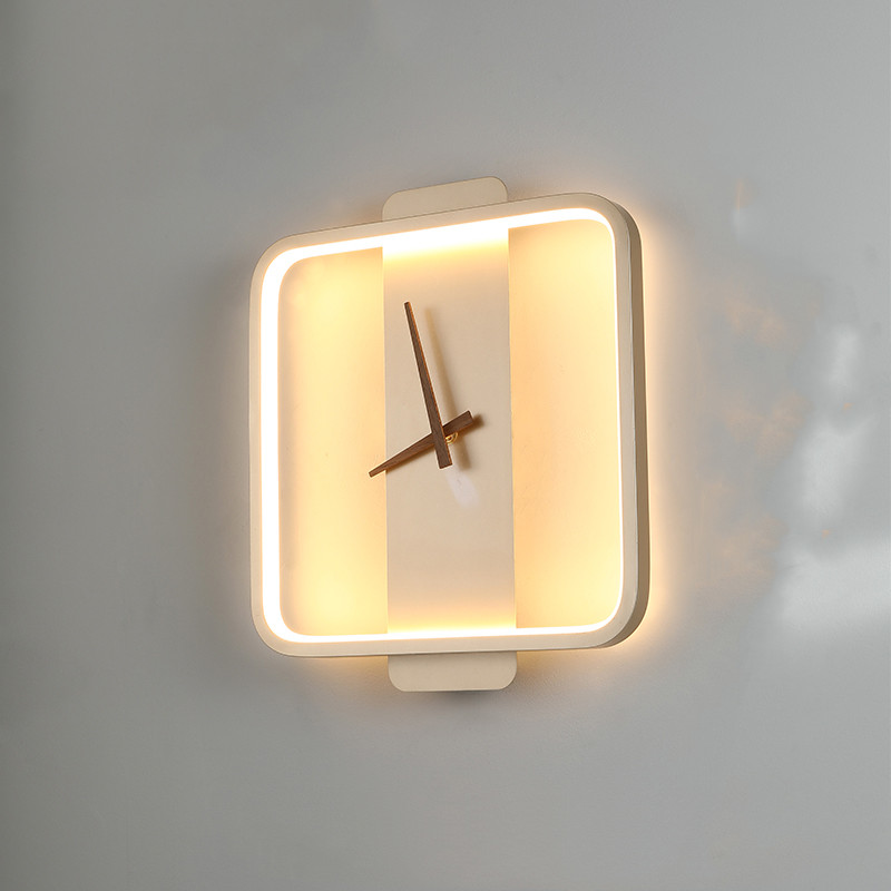 Nordic Wall Lamp Bedroom Bedside Lamp Clock Modeling Lamp - Image 14