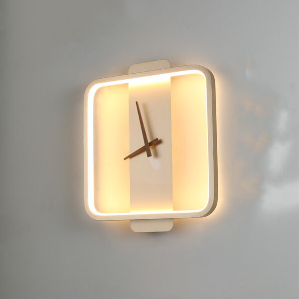 Nordic Wall Lamp Bedroom Bedside Lamp Clock Modeling Lamp - Image 23