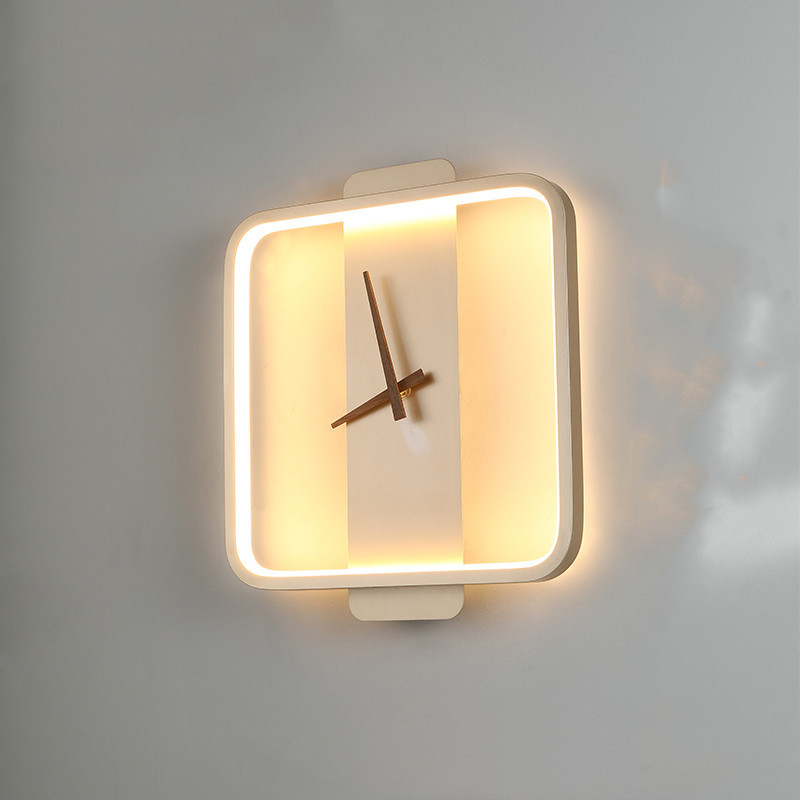 Nordic Wall Lamp Bedroom Bedside Lamp Clock Modeling Lamp - Image 23