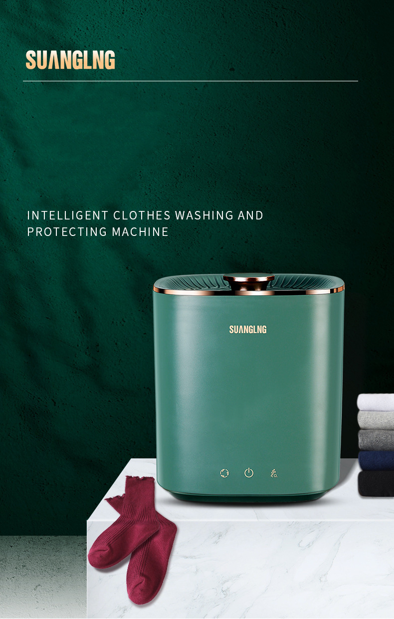 Mini Portable Washing Machine Fully Automatic Dormitory Travel Underwear Washing Machine - Image 2