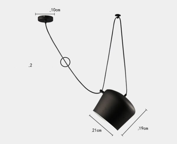 Chandelier Modern Restaurant Window LED Lamp Snare Chandelier - Image 7