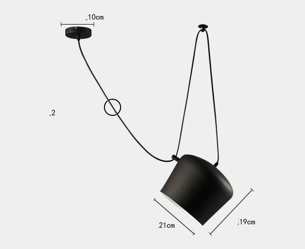 Chandelier Modern Restaurant Window LED Lamp Snare Chandelier - Image 7