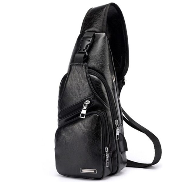 Men USB Charging Bag Men Chest Bag For Custom PU PVC Shoulder Bag Diagonal Package Messenger Travel Bag Cross Body Bags - Image 16