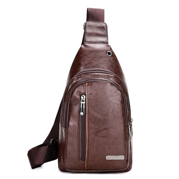 Men USB Charging Bag Men Chest Bag For Custom PU PVC Shoulder Bag Diagonal Package Messenger Travel Bag Cross Body Bags - Image 20