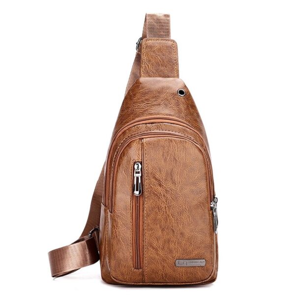 Men USB Charging Bag Men Chest Bag For Custom PU PVC Shoulder Bag Diagonal Package Messenger Travel Bag Cross Body Bags - Image 19