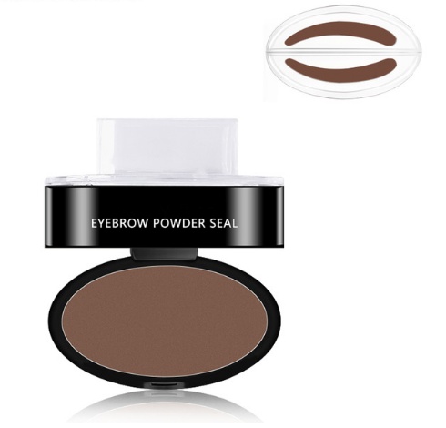 Eyebrow Powder Stamp Tint Stencil Kit Cosmetics Professional Makeup Waterproof Eye Brow Stamp Lift Eyebrow Enhancers Stencil Kit - Image 4