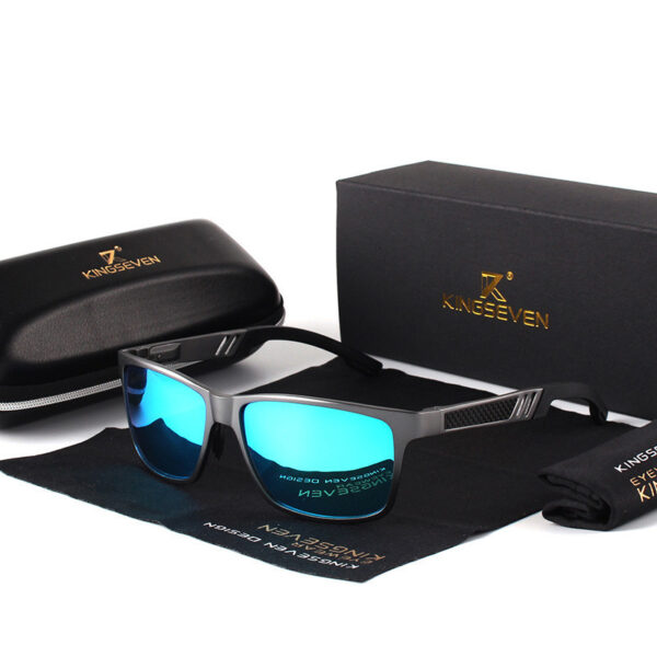 KINGSEVEN Men Polarized Sunglasses Aluminum Magnesium Sun Glasses Driving Glasses Rectangle Shades For Men Oculos masculino Male - Image 13