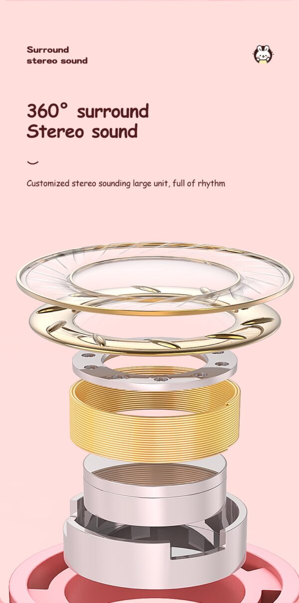 Rabbit Ear Headphones Wireless Luminous Extendable Wheat Headphones - Image 20
