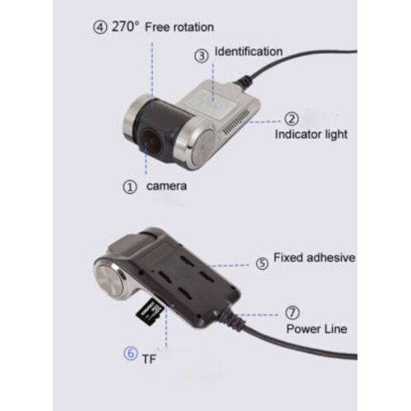USB Car DVR Driving Recorder Camera - Image 14