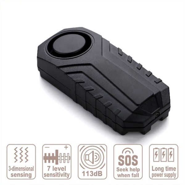 Elecpow Bike Alarm Remote Control Waterproof Electric Bicycle Motorcycle Anti-Theft Alarm Vibration Sensor - Image 9