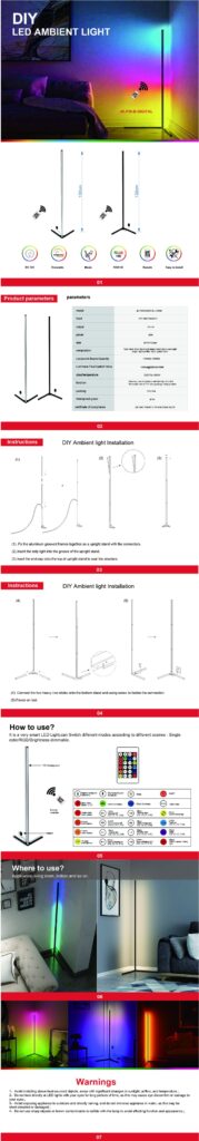 Bedroom Symphony RGB Atmosphere Floor Lamp Smart