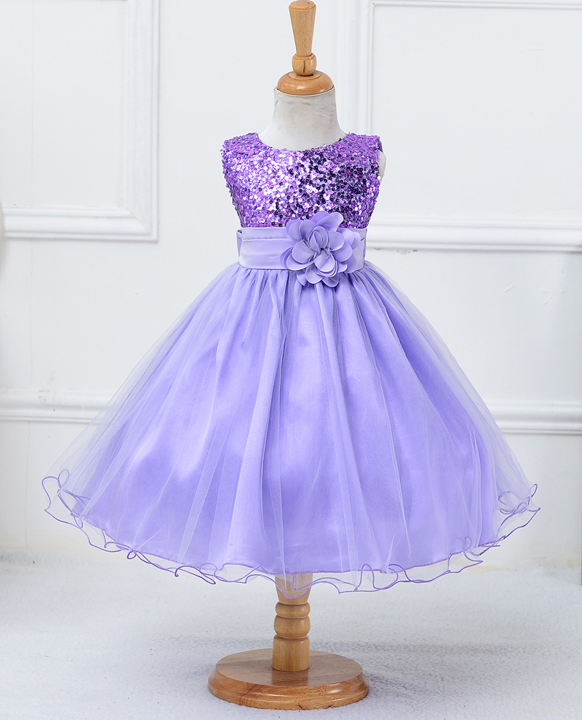 Baby Sequin Dress Flower Girl Wedding Princess Dress - Image 32