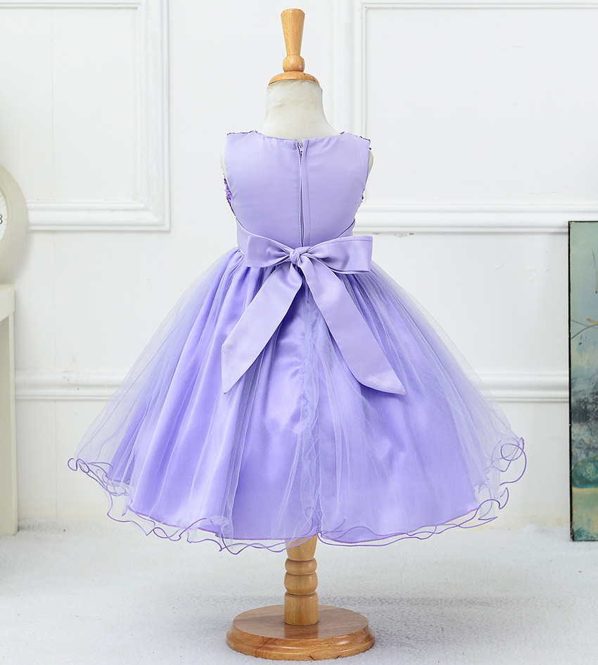 Baby Sequin Dress Flower Girl Wedding Princess Dress - Image 33