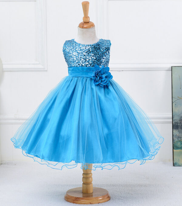 Baby Sequin Dress Flower Girl Wedding Princess Dress - Image 34