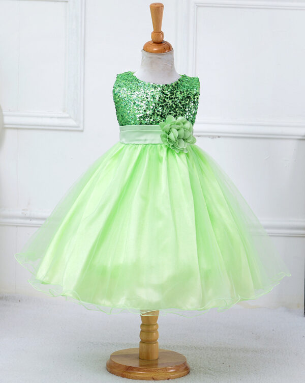 Baby Sequin Dress Flower Girl Wedding Princess Dress - Image 29