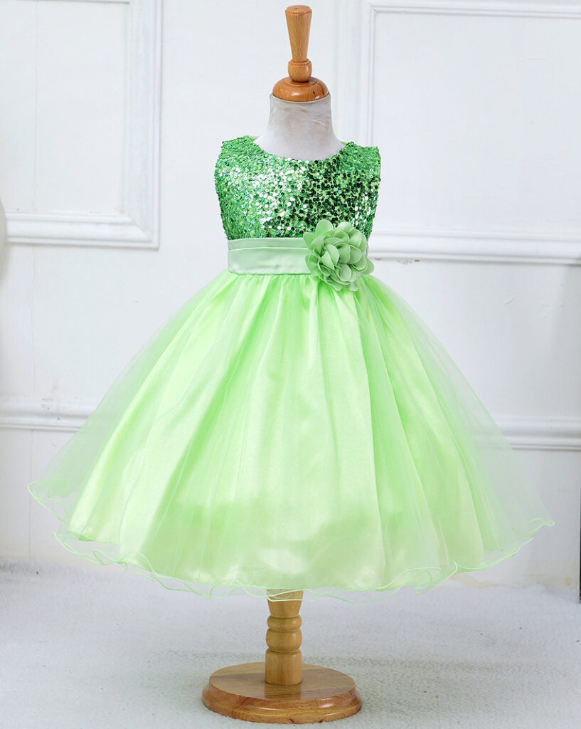 Baby Sequin Dress Flower Girl Wedding Princess Dress